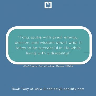 “Tony spoke with great energy…”