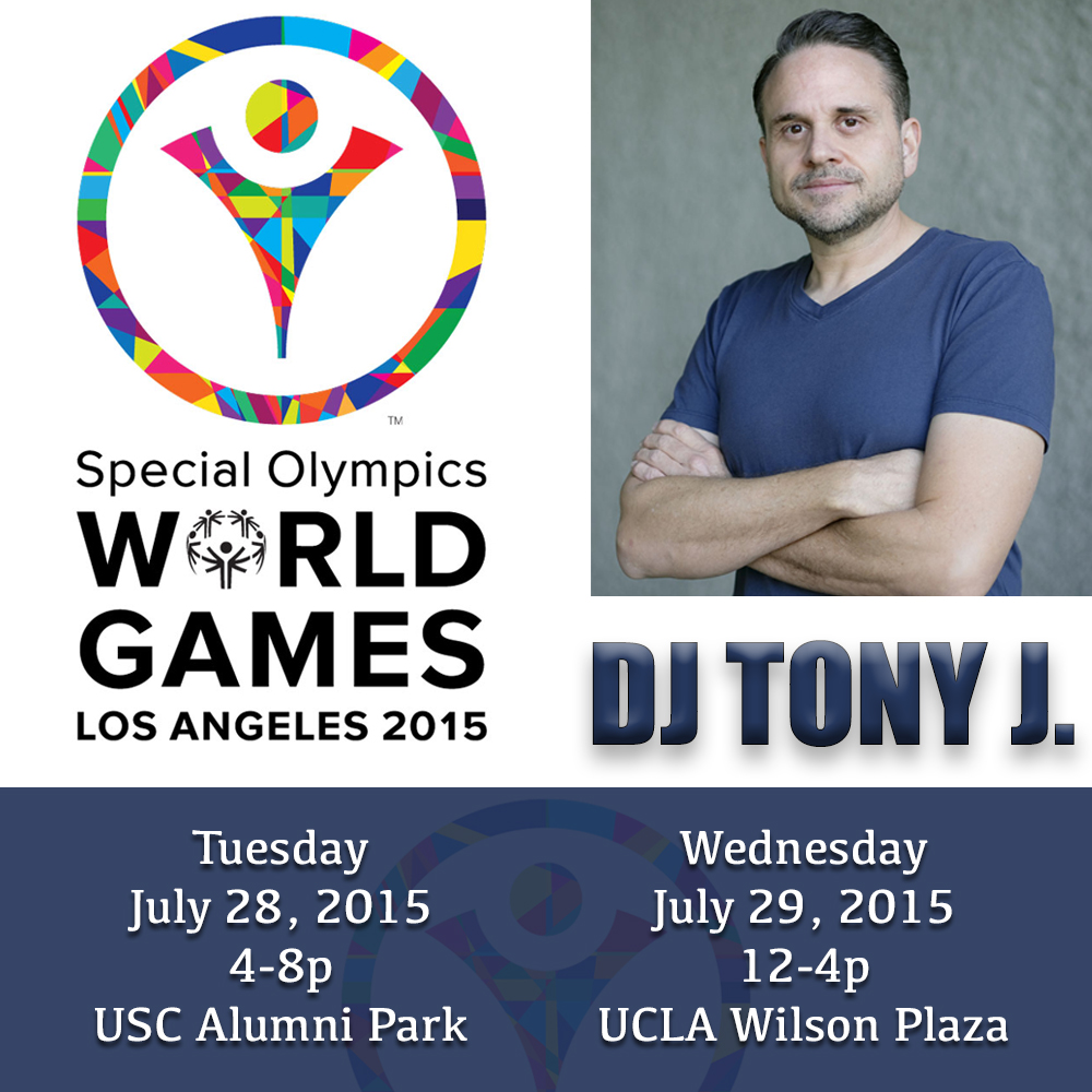 DJ Tony J. Performing at the Special Olympics World Games 2015